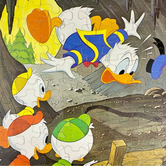 Donald Duck jigsaw puzzle, vintage Disney 1970s, 100 large piece, 14" x 18" - Picture 3 of 13